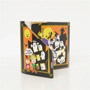 Halloween book shaped candy gift paper box party decoration packaging box spooky design