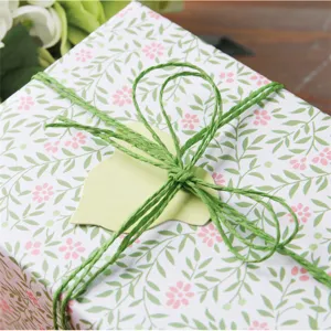 2mm Green Paper Twine Cord for Gift Wrapping and DIY Craft Arts Party Decoration 10M