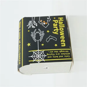 Halloween book shaped gift box candy packaging decorative party box for storage use