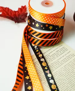 Halloween lint set oogst pompoen decoratief lint herfst feest ambachtelijke benodigdheden