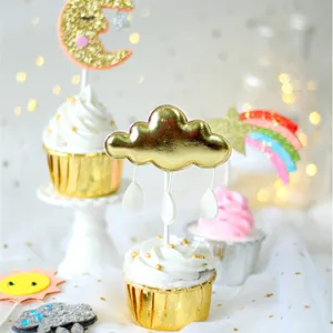 Cápsulas de Papel para Hornear Metálicas Oro Plata con Borde Enrollado Moldes para Cupcakes Muffins para Suministros de Decoración de Postres de Fiesta