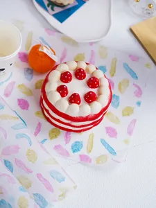 Ins style colorful feather baking wax paper oil proof sandwich wrapping paper sheet detail