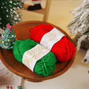 Yarn Decorative Packing Cord For Handmade DIY Gift Wrapping Hang Tags Craft Twine Roll Red Green String Christmas Festival Ornament Home Decoration