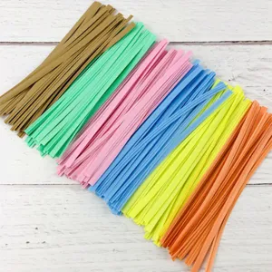 Colorful twist ties for bread packaging sealing candy bags 100pcs multicolored wire ties bundle