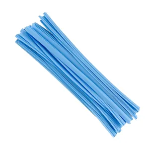 Colorful PE plastic twist ties for candy bread bag sealing and packaging bundle 100pcs