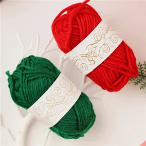 Red green yarn string DIY handmade decorative tag rope bundling rope packaging rope set