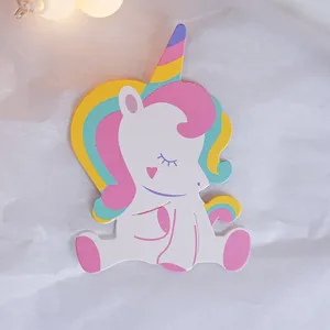 Simpatica decorazione carta unicorno per bambini DIY lecca lecca carta regalo 50 pz