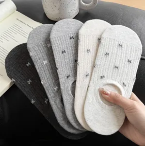 Calzini fantasmino donna traspiranti rete estate sottili taglio basso antiscivolo set multicolore