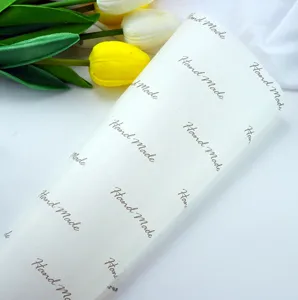 Handmade style translucent greaseproof baking paper sheet for food candy bread wrapping.