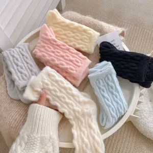 Women thick fluffy cozy winter socks soft warm fuzzy plush floor sleep socks candy colors