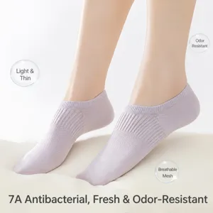 Women low cut socks breathable mesh invisible socks anti-odor comfortable daily wear
