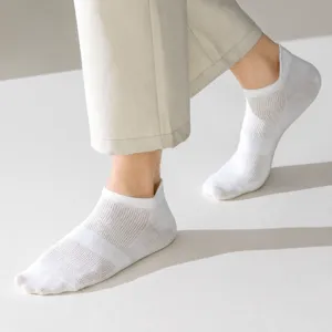 Men white breathable mesh short socks summer low cut boat socks casual sports footwear item