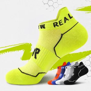 Men's athletic low-cut socks breathable moisture-wicking running sport short socks multi-color