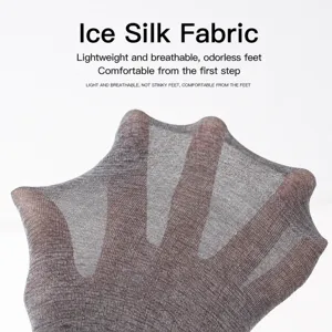 Herren Eisseide ultra dünne atmungsaktive Socken Sommer geruchshemmend elastische Socken