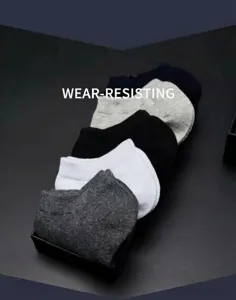 Chaussettes basses homme été fines, chaussettes invisibles respirantes et absorbantes détail.