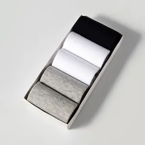 Ensemble de chaussettes courtes unies pour hommes, chaussettes basses respirantes confortables