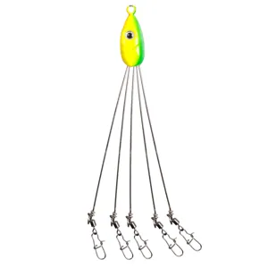 Alabama rig fishing tackle, umbrella rig without blades, saltwater lure accessories.