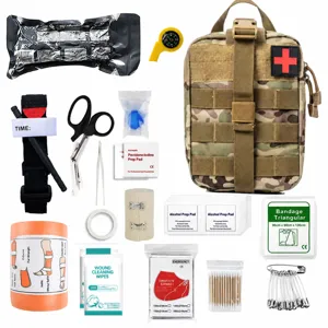 Borsa Kit di Primo Soccorso Tattica Campeggio All'aperto Sopravvivenza Emergenza Medica Borsa Impermeabile Nylon Custodia Portaoggetti