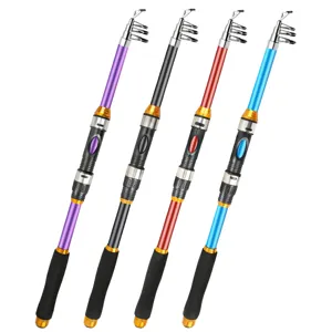 Portables Teleskopisches Angelrute Glasfaser Lure Reise Spinnrute Alle Gewässer Outdoor Angelausrüstung