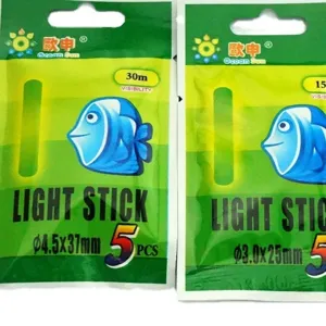 Fishing glow light stick pack for night fishing tackle equipment accessories 5 pieces