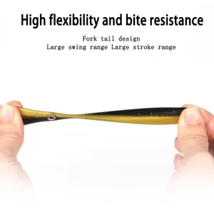 Soft plastic fishing lure artificial bait flexible soft swimbaits for outdoor fishing.