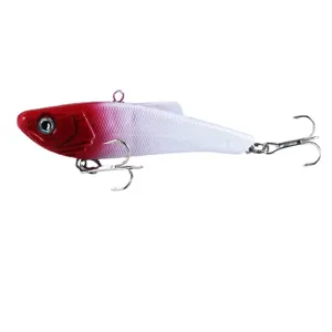 Professioneller VIB harter Angelköder 8.5cm rot weißer Gradient Süßwasser Köder