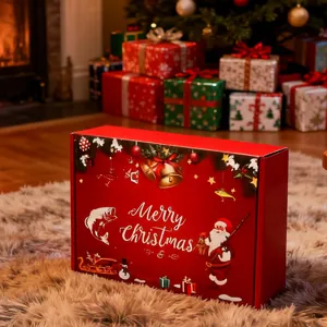 Christmas fishing gear gift box, creative holiday present for anglers and fishing enthusiasts.