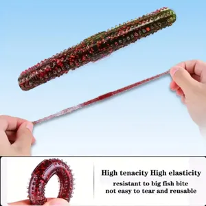 High tenacity soft fishing lure elastic stick bait durable bass fishing tackle gear for anglers