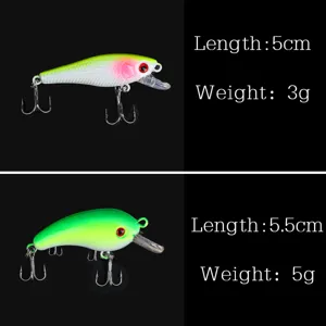 Angelköder Set Köder Wobbler Simulation Kunstköder 5cm 5.5cm Länge 3g 5g Gewicht für Fischen