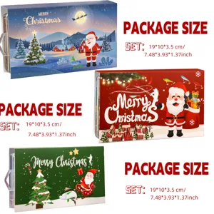 Weihnachts-Angelköder-Box-Set mit Weihnachtsmann und Wintermotiven als perfektes Geschenk.