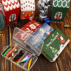 Kit di esche da pesca di Natale con scatola e confezione regalo per gli amanti.