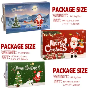 Set di esche da pesca di Natale in scatole regalo decorative, regalo perfetto per gli amanti della pesca.