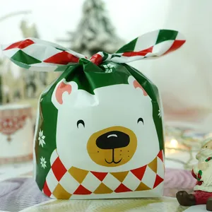 Weihnachten Cartoon Bär Süßigkeiten Verpackung Beutel niedlicher Keks Geschenkbeutel
