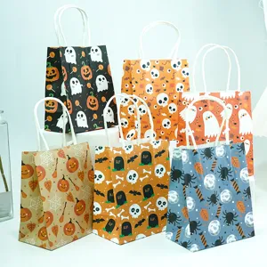 Halloween papieren cadeauzakjes mini traktatie zakjes snoep verpakking diverse stijlen feest