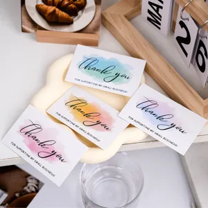 Thank you greeting cards for small business packaging, decorative message cards, 30pcs set.