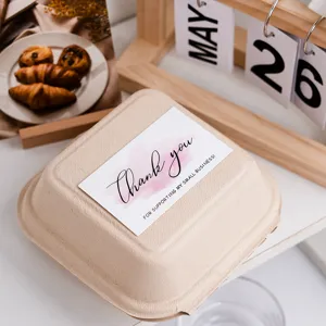 Ins style thank you greeting cards for small business packaging and gift decoration.