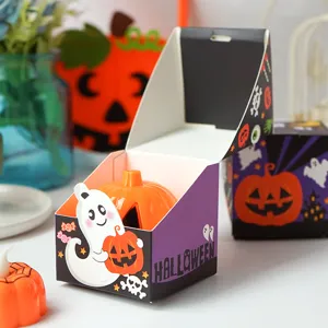 Halloween Party Klappbar Quadratisch Papierschachtel Süßigkeiten Kekse DIY Geschenkbox