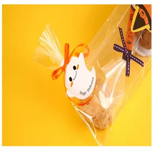 Halloween decorative tags DIY handmade packaging box cute ghost pumpkin gift tags set