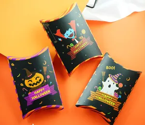 Halloween pillow paper candy boxes 3 styles set creative gift packaging cute design