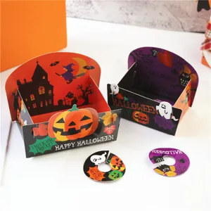 Scatola di carta di Halloween confezione di dolcetti per festa e decorazione set