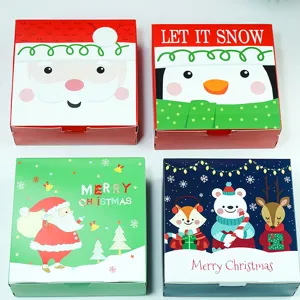 Christmas gift boxes set holiday packaging boxes for cookies nougat candies festive decor items