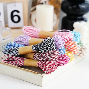 Colorful paper twine for DIY handmade crafting, baking packaging, and gift wrapping.