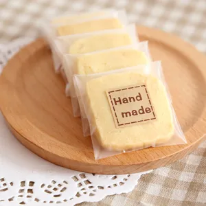 Mat doorzichtige koekjeszakjes, duurzame zelfklevende plastic verpakkingen voor bakken en snacks.