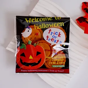 Τσάντες συσκευασίας δώρου καραμελών Halloween με χαριτωμένα σχέδια κολοκύθας.