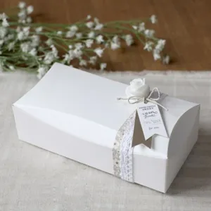 Boîte D Emballage En Carton Blanc Pour Boulangerie Biscuits Nougat Gâteau Conteneur Cadeau Boîte Rectangulaire Rangement