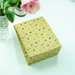Bolsa de regalo de papel kraft con estrellas, bolsa ecológica para postales y tarjetas.