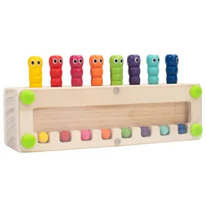 Wooden color matching cognitive educational toy for kids hand eye coordination training main image