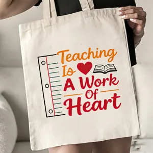 Segeltuch Tragetasche große Kapazität Lehrer Geschenk Umhängetasche lässige Handtasche