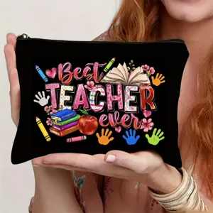 Lehrer Kosmetiktasche Make-up Tasche Federmäppchen perfektes Geschenk für Lehrerin Damen