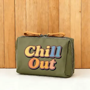 Gruen kosmetiktasche tragbar kulturtasche retro stil make up tasche fuer reise und alltag